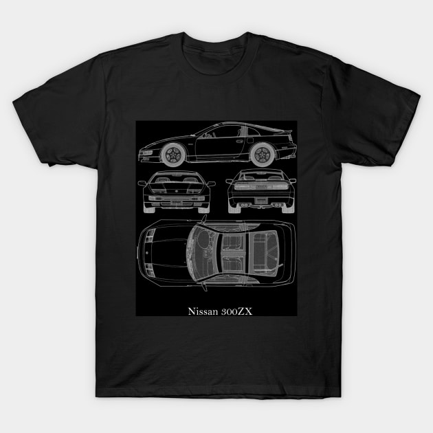 Nissan 300zx T-Shirt by AliceEye555